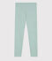 Leggings bambino unisex in lana e cotone verde PAUL