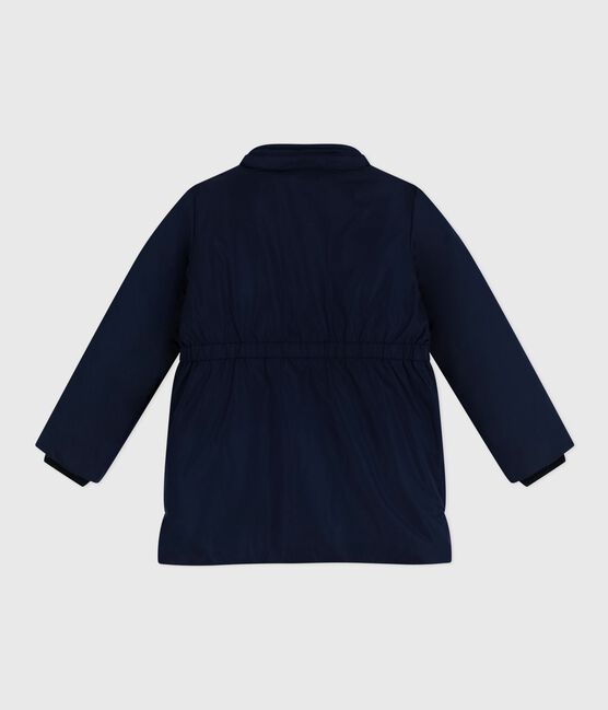 Parka bambina lunghezza midi blu SMOKING