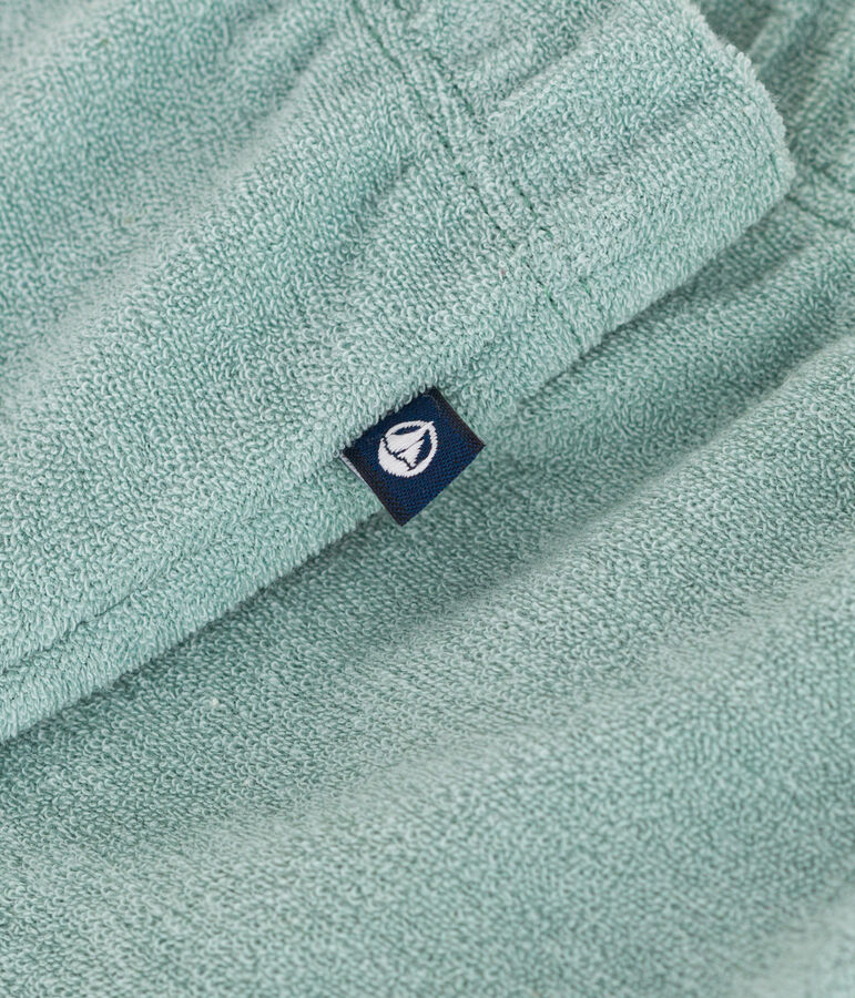 Shorts in spugna di cotone neonato verde