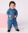 Blusa in denim leggero neonato blu