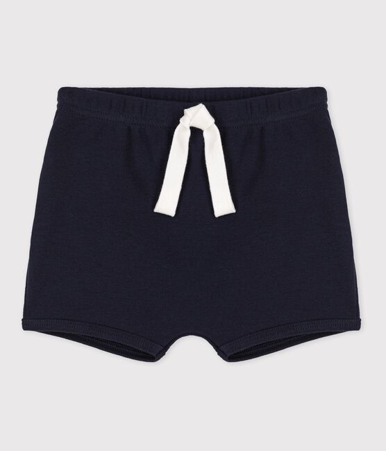 Shorts per  bebè in cotone blu SMOKING