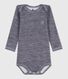 Body maniche lunghe in lana e cotone neonato