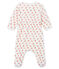 Bodyjama bebè femmina in ciniglia bianco MARSHMALLOW/bianco MULTICO