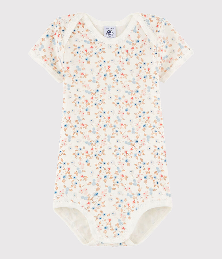 Body manches courtes b&eacute;b&eacute; fille bianco MARSHMALLOW/bianco MULTICO