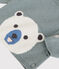 Cardigan orso bebè in maglia di lana e cotone grigio SEDUMBLUE