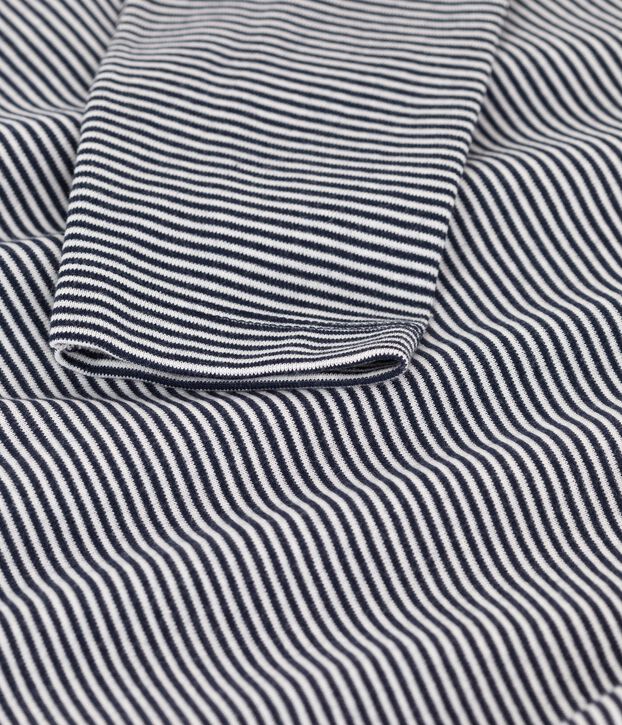 Sottogiacca in cotone bambina/bambino blu/bianco