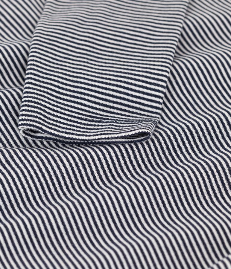 Sottogiacca in cotone bambina/bambino blu/bianco