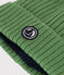 Cuffietta in maglia foderata in pile bambino verde PALMERAIE