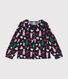 Blusa a maniche lunghe in flanella bambina