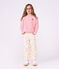 Pantaloni a gamba ampia in cotone bambino ecru/multicolore