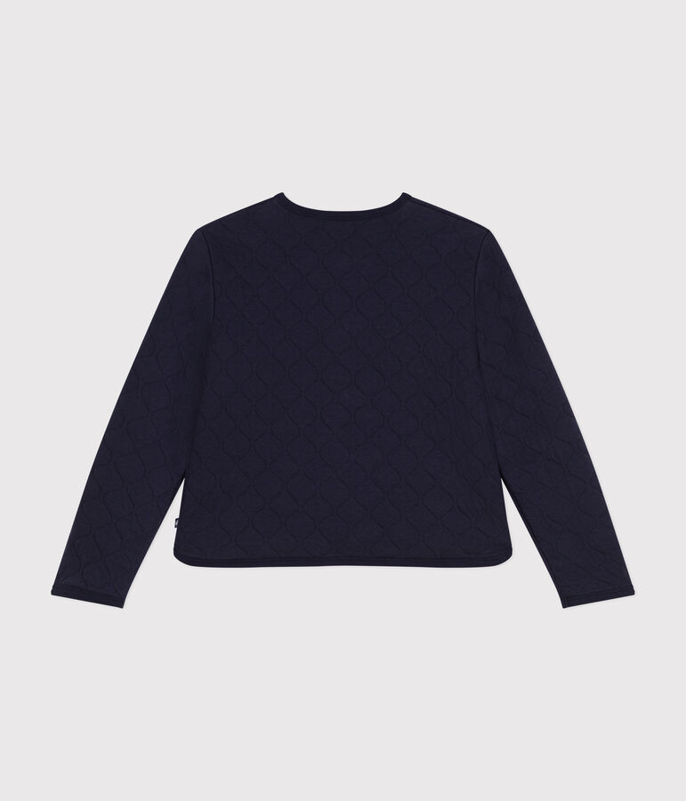 Cardigan donna in tubique blu