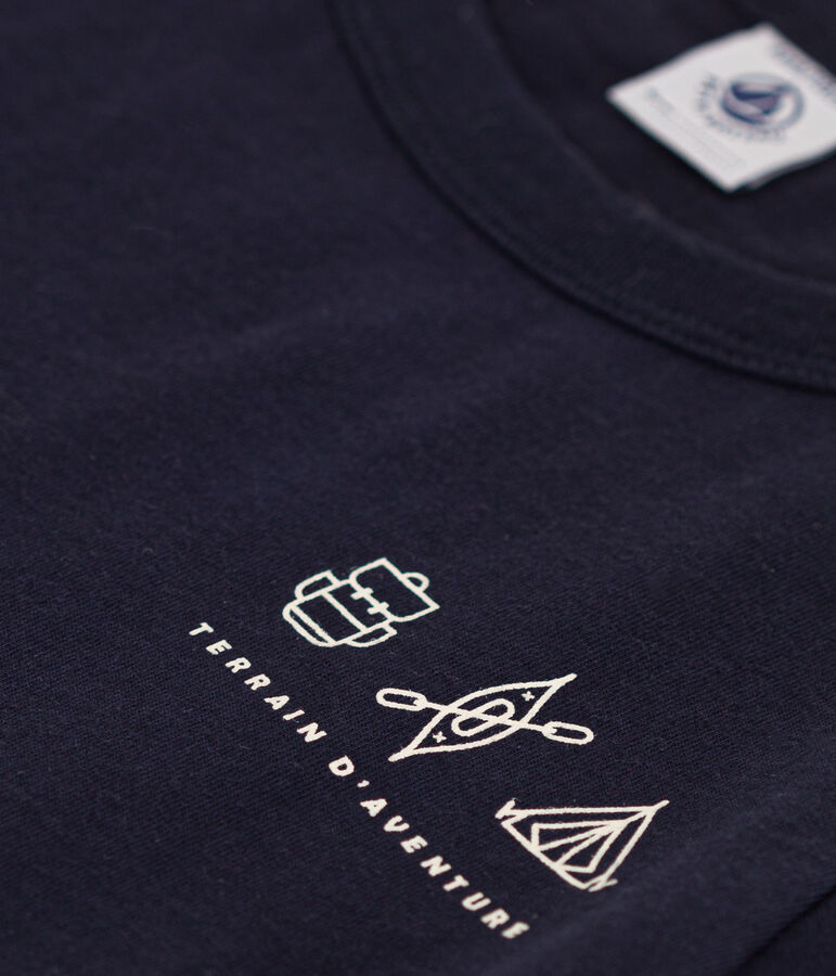 T-shirt in jersey leggero bambino blu