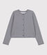 Cardigan in cotone spesso con bottoni automatici, da Donna