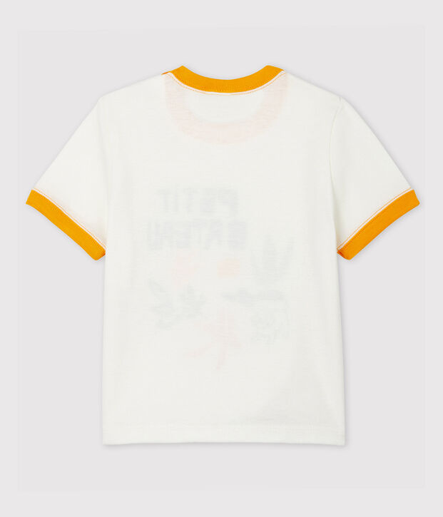 T-shirt in cotone beb&egrave;. bianco