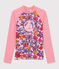 T-shirt anti-UV UPF 50+ ecoresponsabile donna rosa PATIENCE/bianco MULTICO