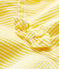 Cappellino in seersucker a righe bebè femmina giallo SHINE/bianco MARSHMALLOW