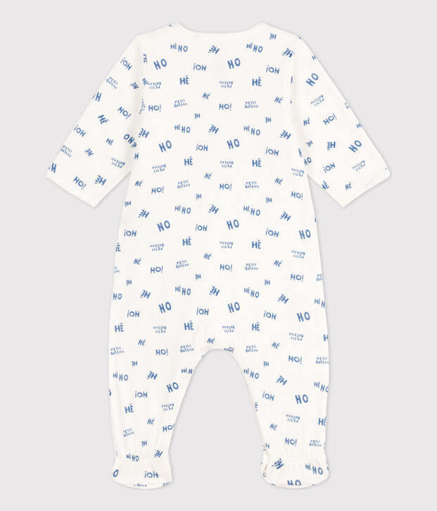 Bodyjama Heho in tubique per neonato bianco/blu