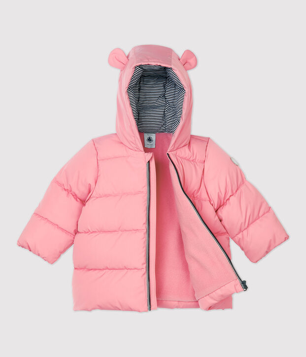 Piumino in poliestere beb&egrave;. rosa