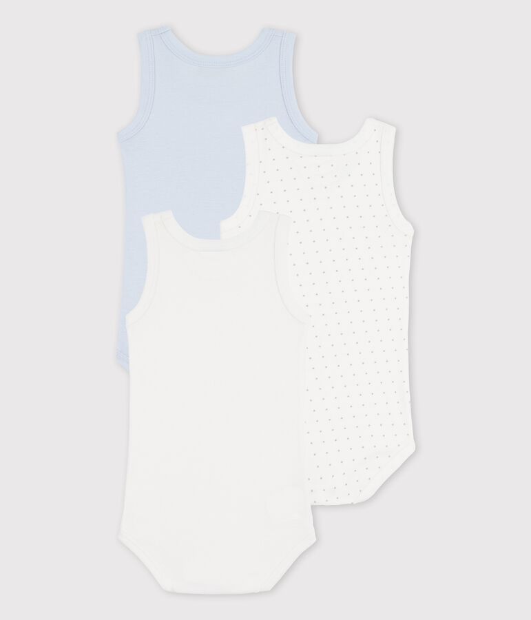 Confezione da 3 body senza maniche in cotone biologico variante 1