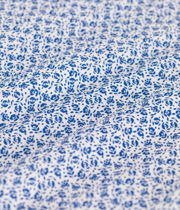 Sacco nanna neonato a fiori in cotone TOG 2 bianco/blu