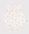 Set 2 pezzi in cotone composto da camicetta e bloomer con stampa a fiori neonata bianco MARSHMALLOW/bianco MULTICO