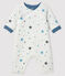 Tutina lunga a coste bimba bianco MARSHMALLOW/grigio TEMPETE