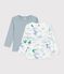 Set di T-shirt a maniche lunghe in cotone con draghi stampati bambino multicolore