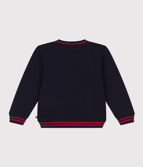 Letter jacket in jersey spesso per bambino blu SMOKING