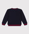 Letter jacket in jersey spesso per bambino blu SMOKING