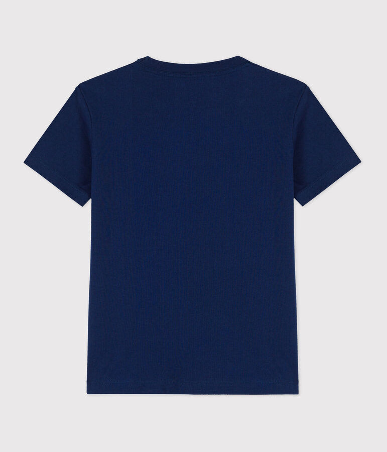 T-shirt  maniche corte in cotone bambino blu