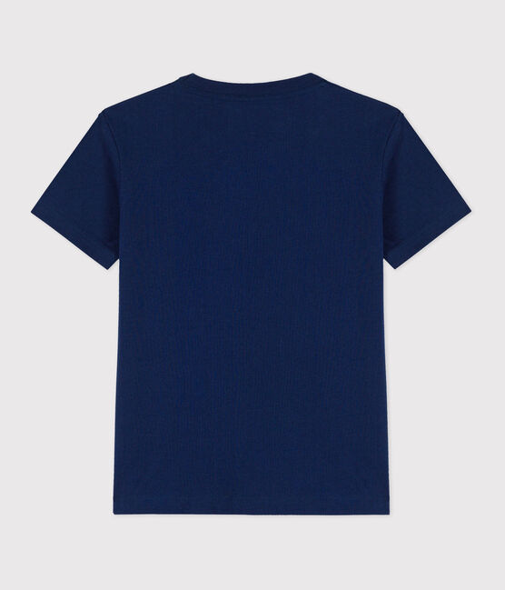 T-shirt  maniche corte in cotone bambino blu MEDIEVAL
