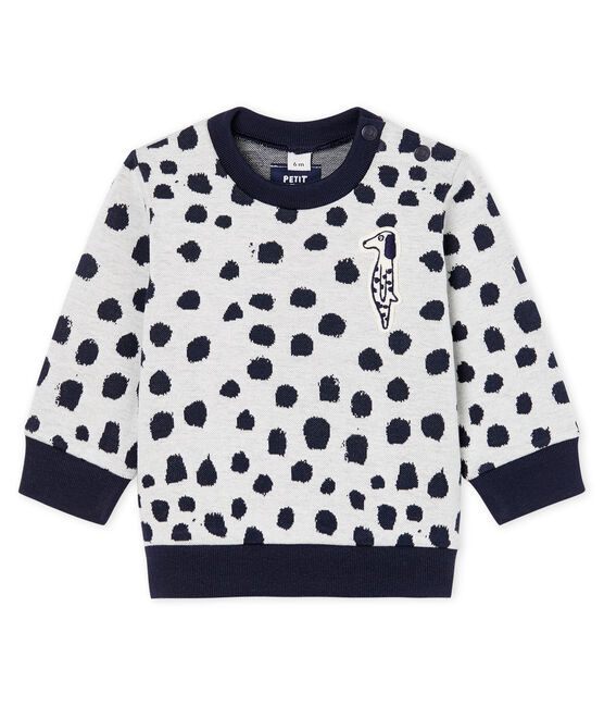 Felpa bebè unisex Jean Jullien bianco MARSHMALLOW/ DOTTIES
