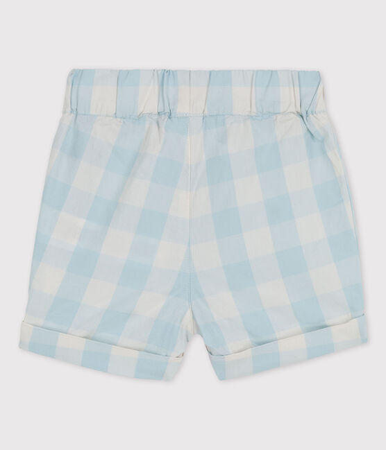 Shorts bebè in popeline vichy BOLDAIR/ MARSHMALLOW