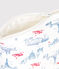 Pochette in cotone con motivi Parigi neonato bianco MARSHMALLOW/bianco MULTICO