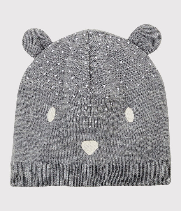 Cappellino in tricot beb&egrave;. grigio