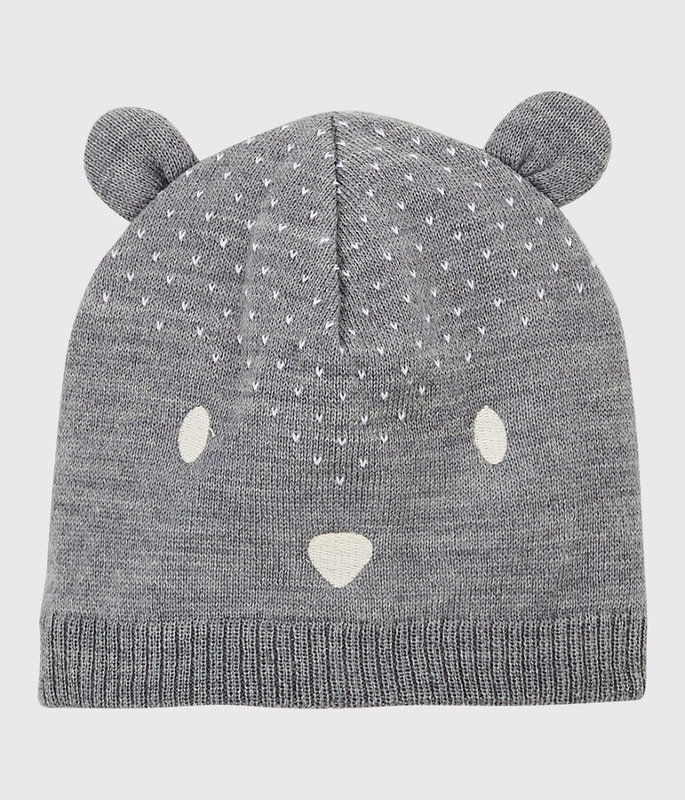 Cappellino in tricot beb&egrave;. grigio