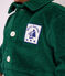 Tutina lunga in ciniglia tinta unita neonato verde