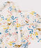Pigiama tutina a fiori bebè in molleton bianco MARSHMALLOW/bianco MULTICO