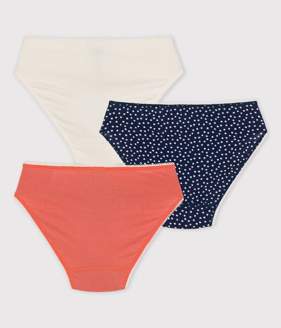 Confezione da 3 slip a pois bambina in cotone ed elastam variante 1
