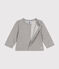 Cardigan in tessuto felpato per bebè grigio CHATON CHINE