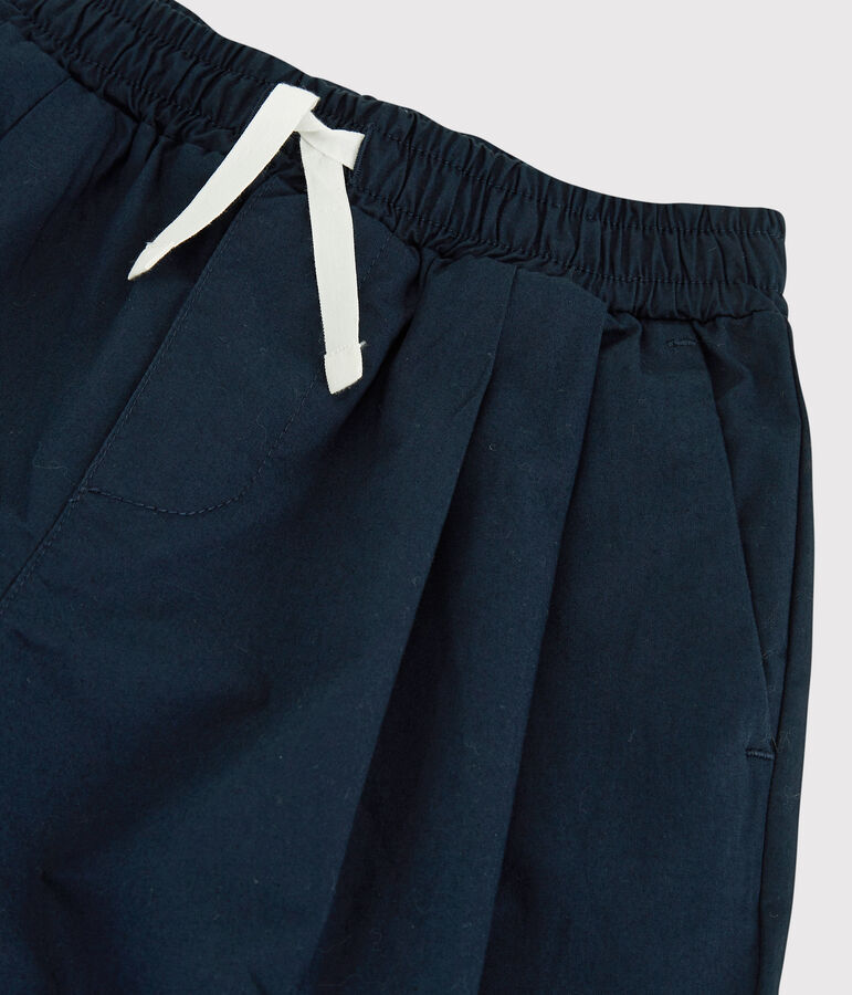 Pantaloni comodi in serge di cotone bambino blu SMOKING