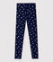 Jeggings bambina in jersey elasticizzato blu SMOKING/bianco MULTICO