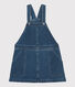 Abito salopette bambina in denim biologico