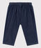 Pantaloni bebè in denim leggero biologico blu DENIM