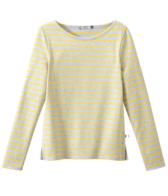 Mariniere iconica grigio POUSSIERE/giallo BLE