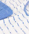 Pigiama corto donna in cotone bianco MARSHMALLOW/blu PERSE