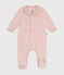 Pigiama in velluto neonato rosa SALINE
