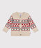 Cardigan in maglia con lana neonato bianco AVALANCHE/ MULTICO