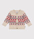 Cardigan in maglia con lana neonato