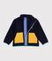 Giacca in sherpa tinta unita color block bambino SMOKING